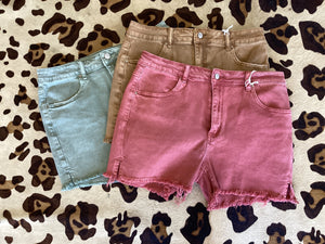 Acid Wash Cutoff Shorts