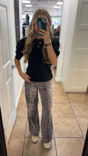 Puffed short sleeve sweater