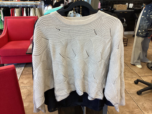 Oatmeal Rib Knit Sweater