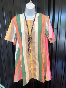 Striped Midi Dress