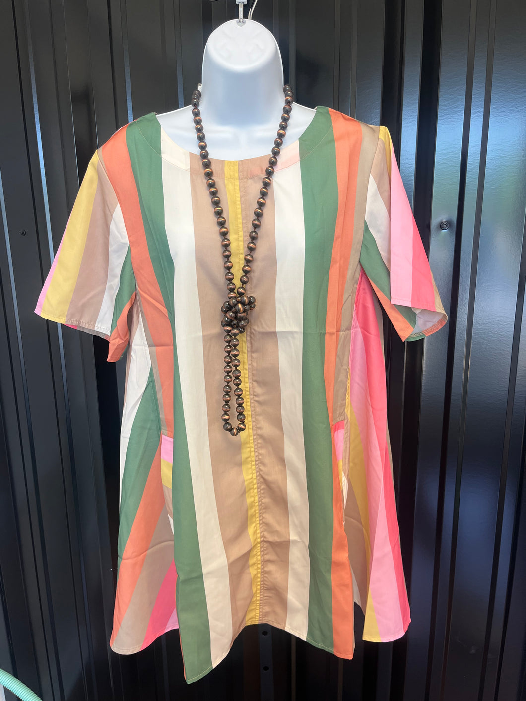 Striped Midi Dress