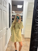 Washed Olive Denim Dress