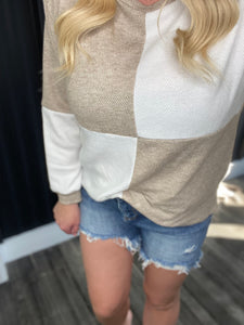 Cashmere Color Block Pullover